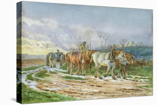 Homeward Bound-Charles James Adams-Stretched Canvas