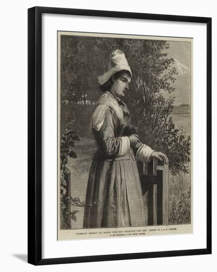 Homeward Serenely She Walked, with God's Benediction Upon Her-Arthur C. H. Luxmoore-Framed Giclee Print