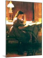 Homework, 1895-Seymour Joseph Guy-Mounted Giclee Print