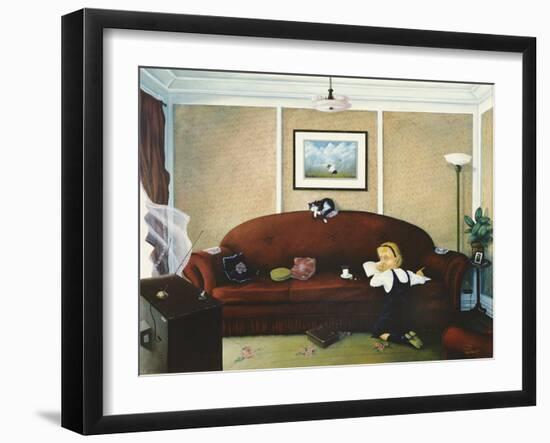 Homework-Stephane Poulin-Framed Giclee Print