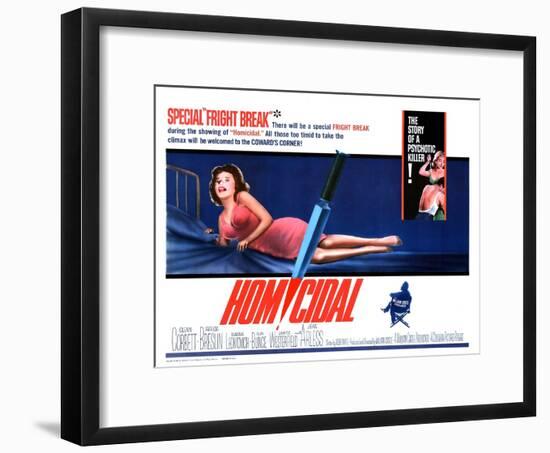 Homicidal, 1961-null-Framed Art Print