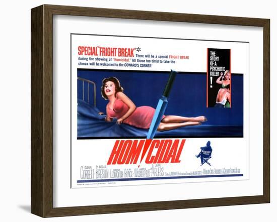 Homicidal, 1961-null-Framed Art Print