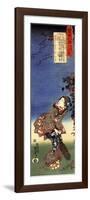 Homing Geese at Kanagawa-Kuniyoshi Utagawa-Framed Premium Giclee Print