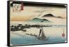 Homing Geese at Katada, C. 1834-Utagawa Hiroshige-Framed Stretched Canvas