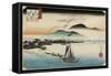 Homing Geese at Katada, C. 1834-Utagawa Hiroshige-Framed Stretched Canvas