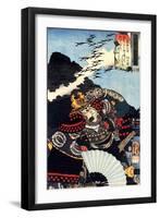 Homing Geese at the Northern Capital-Kuniyoshi Utagawa-Framed Giclee Print