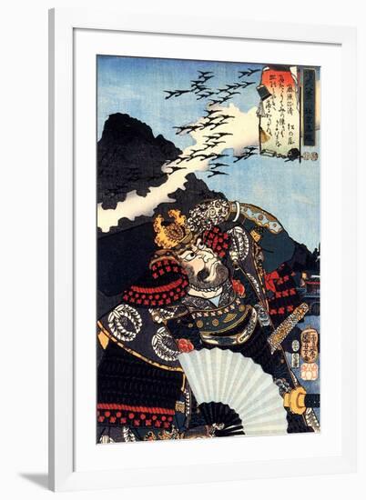 Homing Geese at the Northern Capital-Kuniyoshi Utagawa-Framed Giclee Print