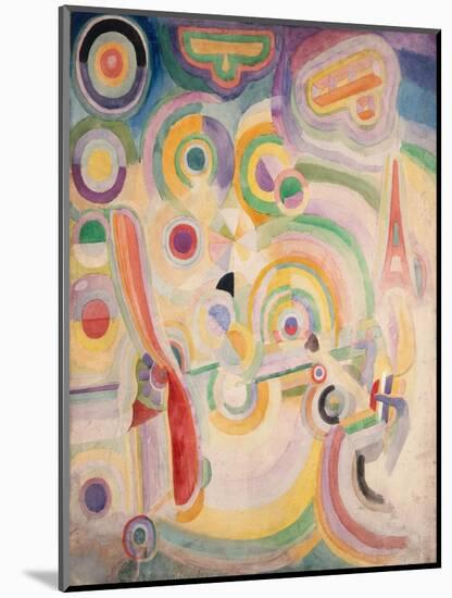 Hommage à Blériot-Robert Delaunay-Mounted Giclee Print