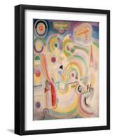 Hommage à Blériot-Robert Delaunay-Framed Giclee Print