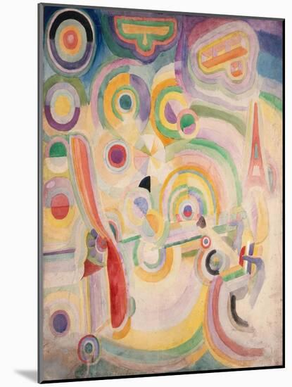 Hommage à Blériot-Robert Delaunay-Mounted Giclee Print