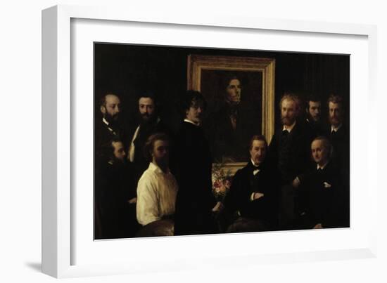 Hommage a Delacroix, c.1864-Henri Fantin-Latour-Framed Giclee Print