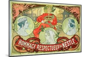 Hommage Respectueux De Nestle, 1897-Alphonse Mucha-Mounted Giclee Print