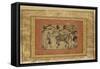 Homme et cheval-null-Framed Stretched Canvas