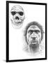 Homo Heidelbergensis Skull And Face-Mauricio Anton-Framed Photographic Print