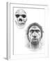 Homo Heidelbergensis Skull And Face-Mauricio Anton-Framed Photographic Print