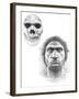 Homo Heidelbergensis Skull And Face-Mauricio Anton-Framed Photographic Print