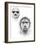 Homo Heidelbergensis Skull And Face-Mauricio Anton-Framed Photographic Print