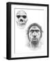 Homo Heidelbergensis Skull And Face-Mauricio Anton-Framed Photographic Print