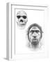 Homo Heidelbergensis Skull And Face-Mauricio Anton-Framed Photographic Print