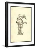 Homo, Ore Et Collo Gruis-Ulisse Aldrovandi-Framed Art Print