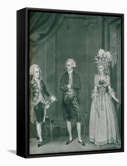 Hon Rd Edgcumbe, Lord William Russell, Lady Caroline Spencer, 1788-James Roberts-Framed Stretched Canvas