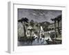 Honan Canal Canton China. 1858-null-Framed Giclee Print