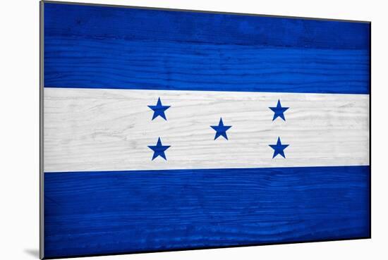 Honduras Flag Design with Wood Patterning - Flags of the World Series-Philippe Hugonnard-Mounted Art Print