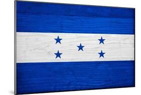 Honduras Flag Design with Wood Patterning - Flags of the World Series-Philippe Hugonnard-Mounted Art Print