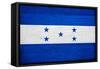 Honduras Flag Design with Wood Patterning - Flags of the World Series-Philippe Hugonnard-Framed Stretched Canvas