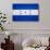 Honduras Flag Design with Wood Patterning - Flags of the World Series-Philippe Hugonnard-Art Print displayed on a wall