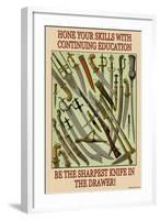 Hone Your Skills-null-Framed Art Print