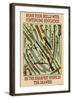 Hone Your Skills-null-Framed Art Print