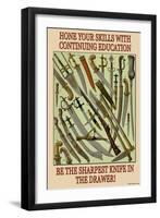 Hone Your Skills-null-Framed Art Print