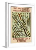 Hone Your Skills-null-Framed Art Print