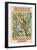 Hone Your Skills-null-Framed Art Print