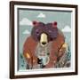 Honey bear-Anna Polanski-Framed Art Print