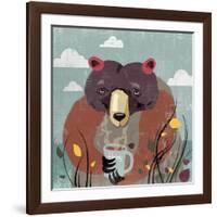 Honey bear-Anna Polanski-Framed Art Print