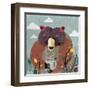 Honey bear-Anna Polanski-Framed Art Print