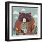 Honey bear-Anna Polanski-Framed Art Print