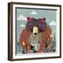 Honey bear-Anna Polanski-Framed Art Print