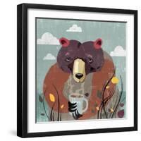 Honey bear-Anna Polanski-Framed Art Print