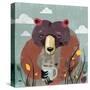 Honey bear-Anna Polanski-Stretched Canvas
