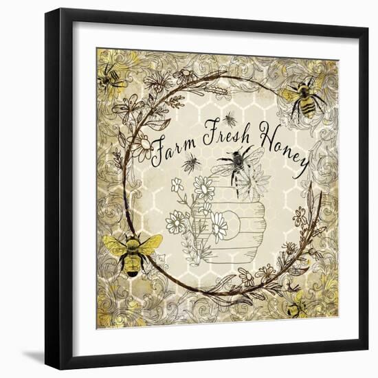 Honey Bee Hive 06-LightBoxJournal-Framed Giclee Print