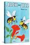 Honey Bee's Delight - Jack and Jill, August 1954-Wilmer Wickham-Stretched Canvas