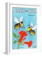 Honey Bee's Delight - Jack and Jill, August 1954-Wilmer Wickham-Framed Giclee Print