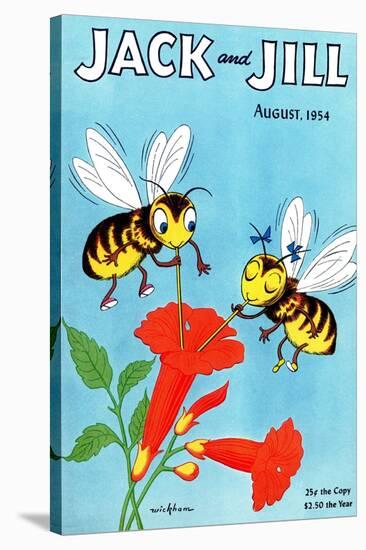 Honey Bee's Delight - Jack and Jill, August 1954-Wilmer Wickham-Stretched Canvas