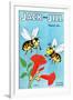 Honey Bee's Delight - Jack and Jill, August 1954-Wilmer Wickham-Framed Giclee Print