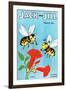 Honey Bee's Delight - Jack and Jill, August 1954-Wilmer Wickham-Framed Giclee Print