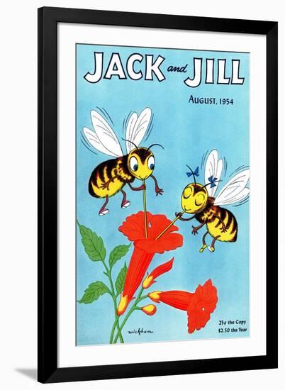 Honey Bee's Delight - Jack and Jill, August 1954-Wilmer Wickham-Framed Giclee Print