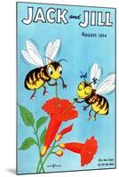 Honey Bee's Delight - Jack and Jill, August 1954-Wilmer Wickham-Mounted Giclee Print